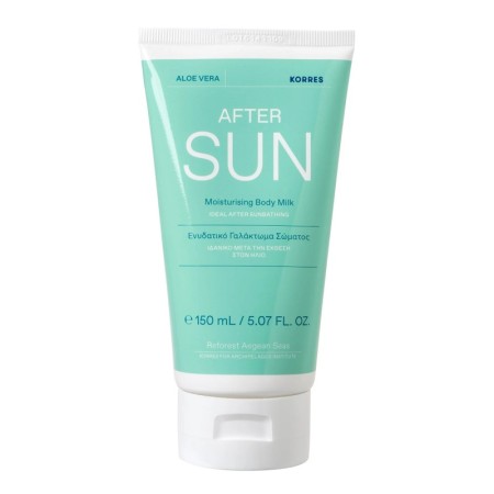 Korres Sun Aloe Vera Body Milk After Sun, Ενυδατικό Γαλάκτωμα για μετά τον Ήλιο με Αλόη 150ml