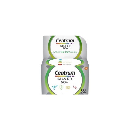 Centrum Silver 50+ Συμπλήρωμα Διατροφής Χωρίς Γλουτένη, 60tabs