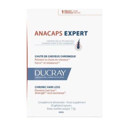 Ducray Anacaps Expert Συμπλήρωμα Διατροφής Για Την Χρόνια Τριχόπτωση 30 κάψουλες