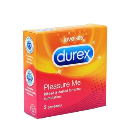 Durex Προφυλακτικά Pleasure Max με Ραβδώσεις 3τμχ