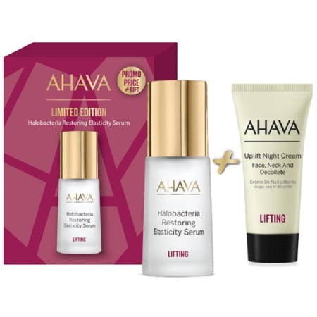 Ahava Halobacteria Serum Promo Set, Ορός Ελαστικότητας 30ml & Πλούσια Κρέμα Νύχτας 15ml